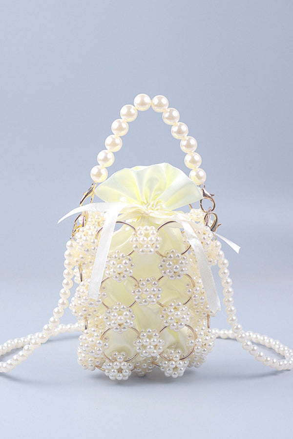 Chic Handwoven Beaded Chain Bag