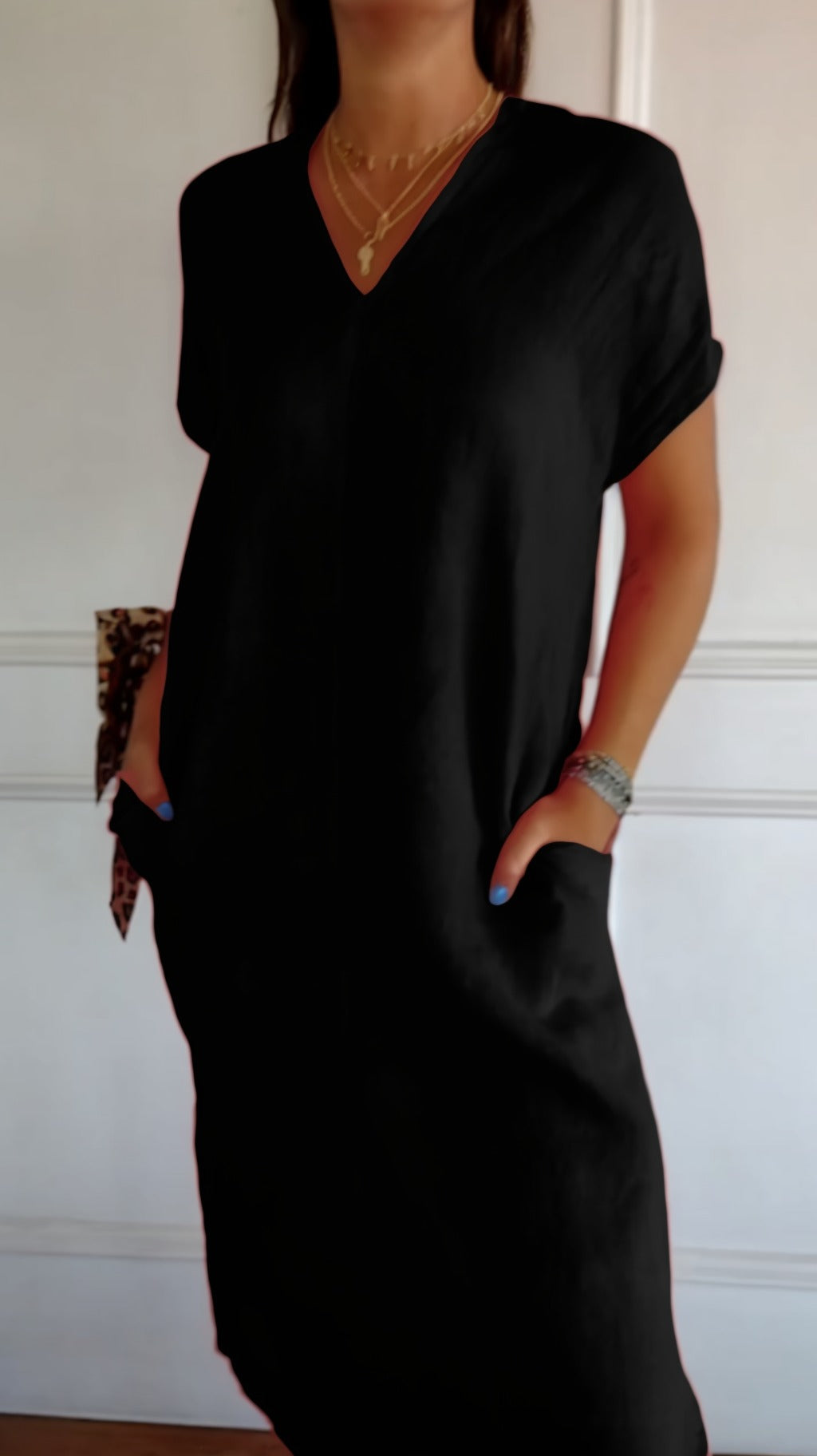 Women's Tummy Flattering Dress | Midi