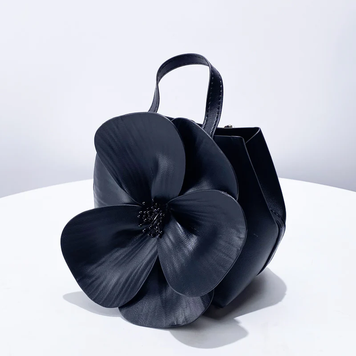 Elegant 3D Petal Flower Collar Handbag