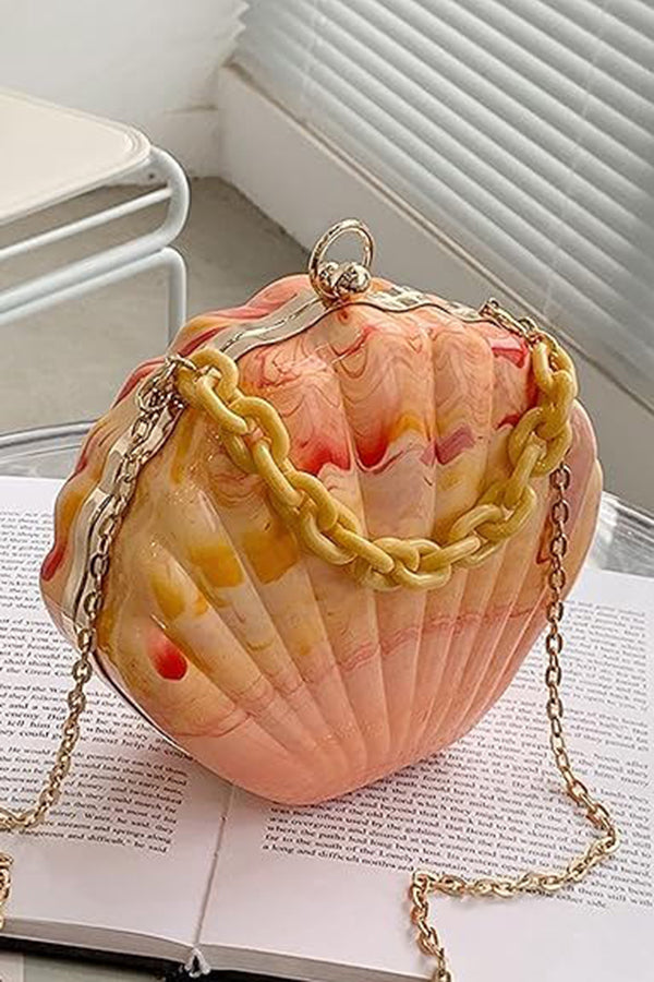 Vibrant Shell Crossbody Bag