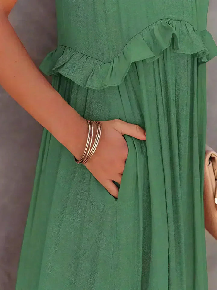 Women’s Ruffle Layered Dress | Maxi