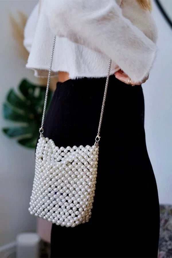 Pearl Bucket Shoulder Bag