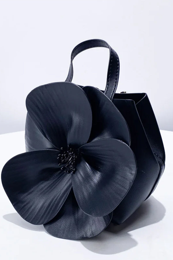 Elegant 3D Petal Flower Collar Handbag