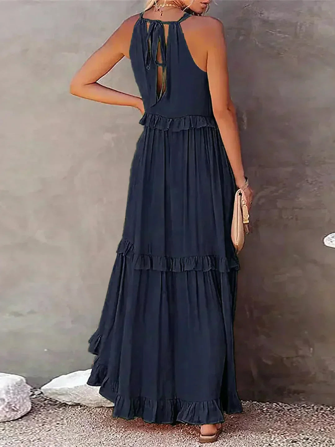 Women’s Ruffle Layered Dress | Maxi