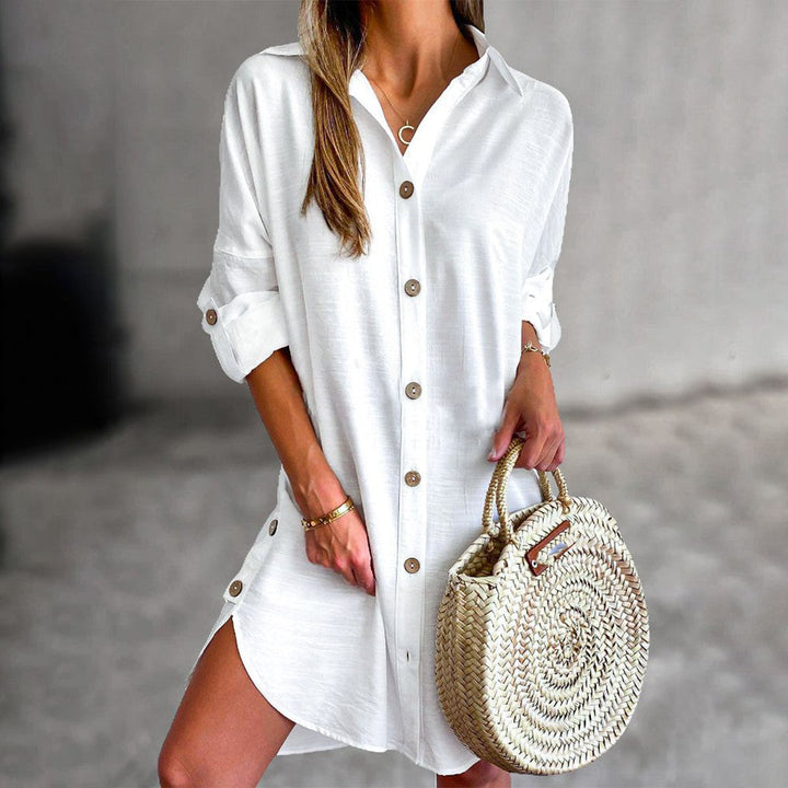 Women's Button-Up Shirt Dress | Mini