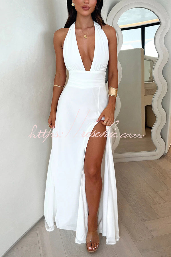 Lily - V - Neck Maxi Dress