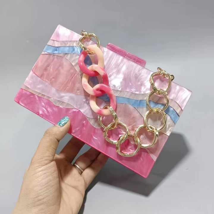 Athena - Acrylic Chain Box Purse