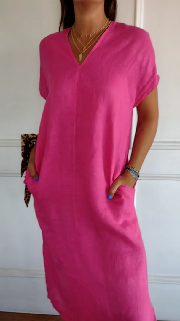 Women's Tummy Flattering Dress | Midi
