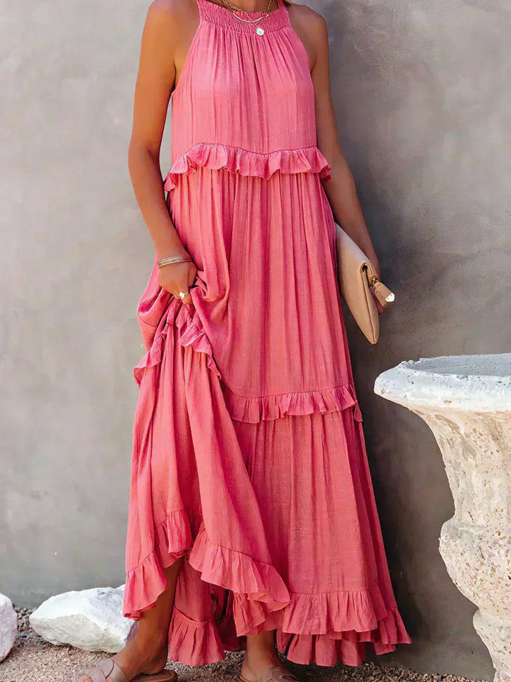 Women’s Ruffle Layered Dress | Maxi