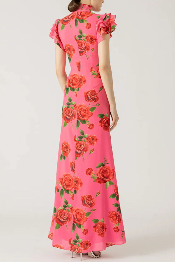 Claire - Floral Print Maxi Dress