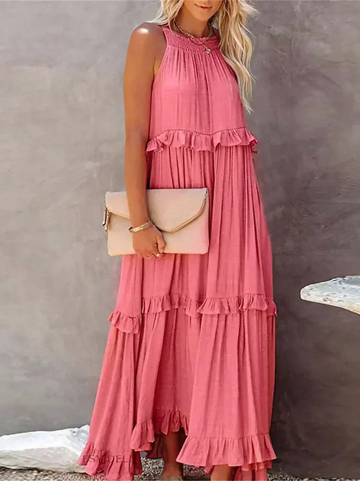 Women’s Ruffle Layered Dress | Maxi
