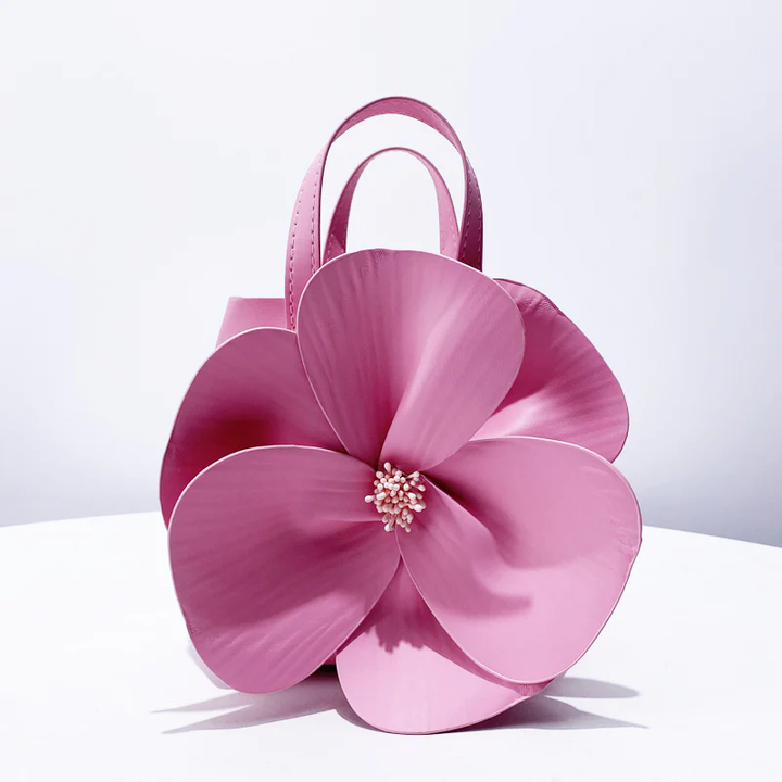 Elegant 3D Petal Flower Collar Handbag