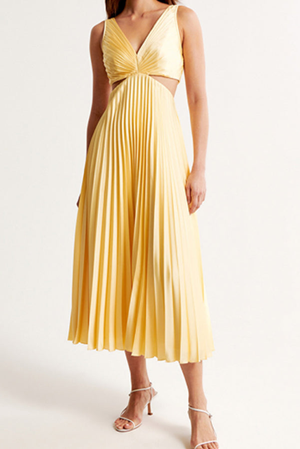 Adele - Pleated Loose Midi Dress