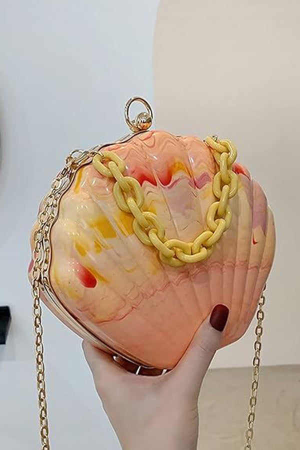 Vibrant Shell Crossbody Bag