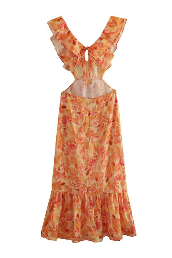 Ember - Floral Ruffle Dress