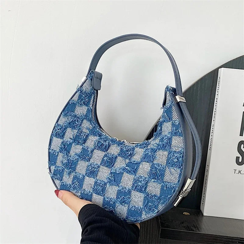 Remi - Check Textured Handbag