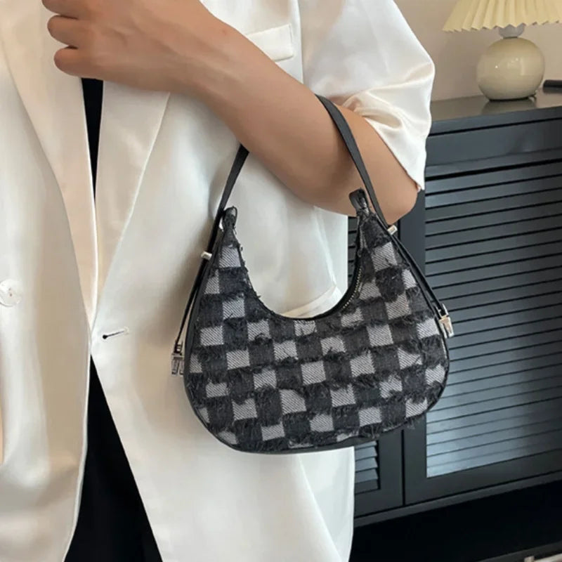 Remi - Check Textured Handbag