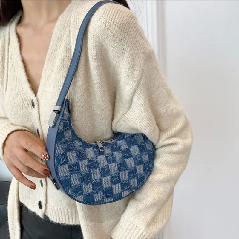 Remi - Check Textured Handbag