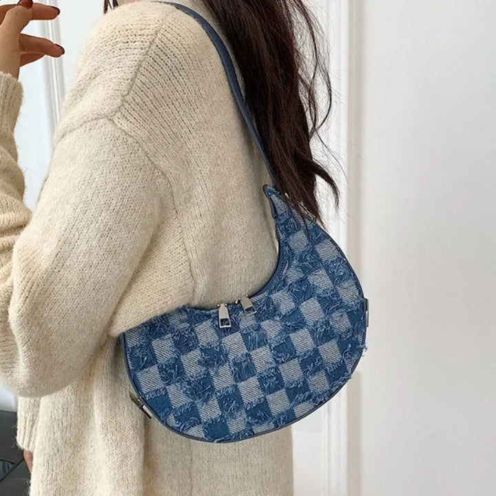 Remi - Check Textured Handbag