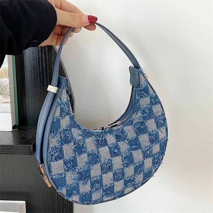 Remi - Check Textured Handbag