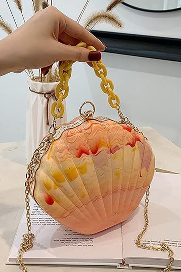 Vibrant Shell Crossbody Bag