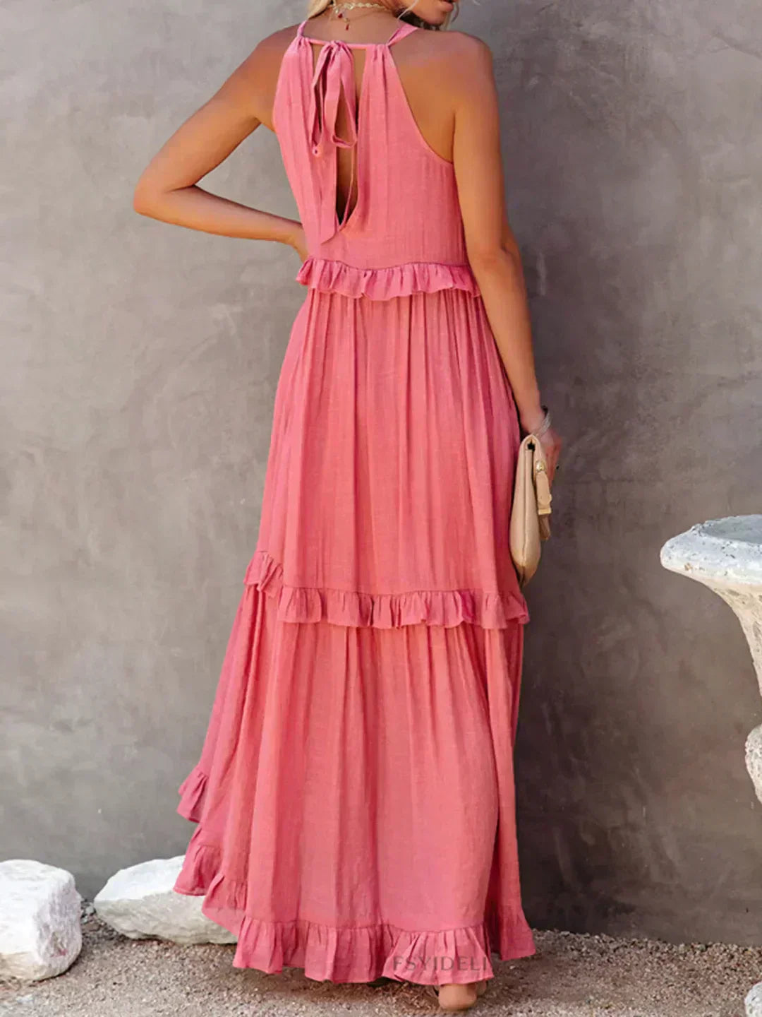 Women’s Ruffle Layered Dress | Maxi