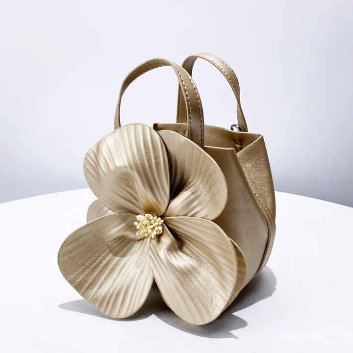 Elegant 3D Petal Flower Collar Handbag