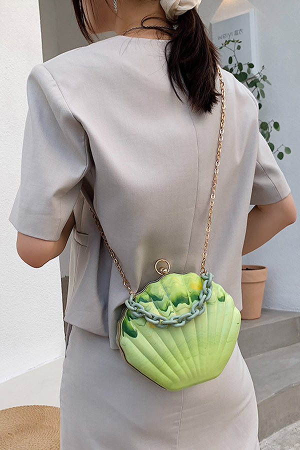 Vibrant Shell Crossbody Bag