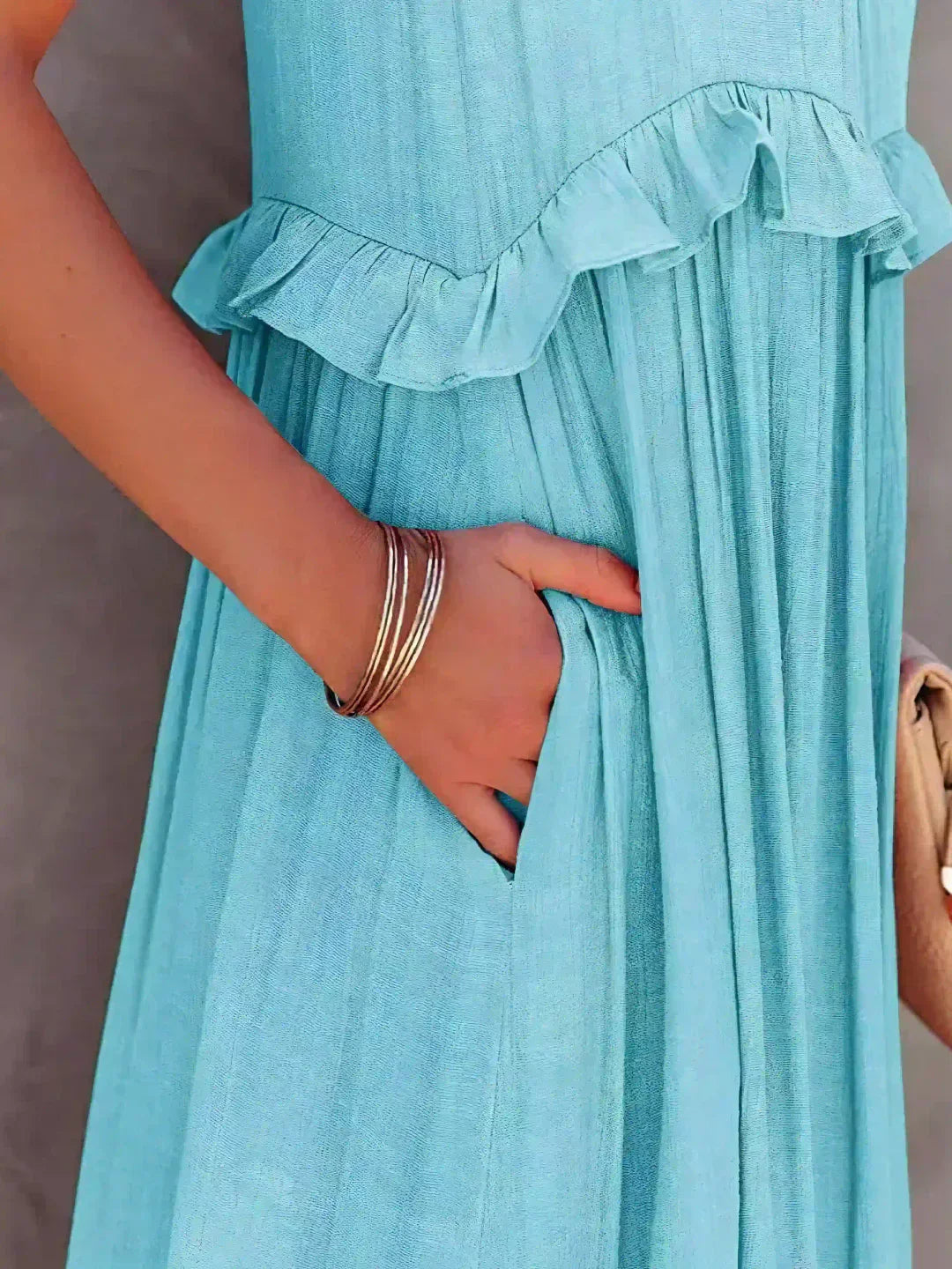 Women’s Ruffle Layered Dress | Maxi