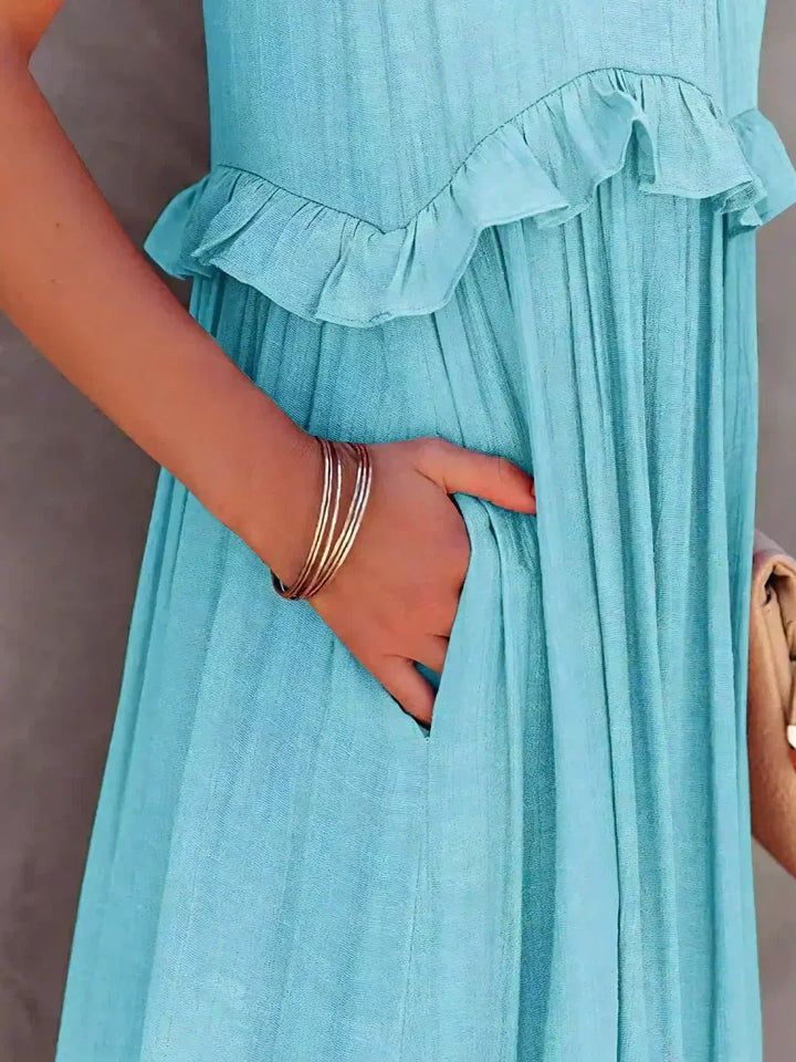Women’s Ruffle Layered Dress | Maxi