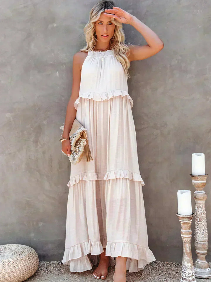 Women’s Ruffle Layered Dress | Maxi