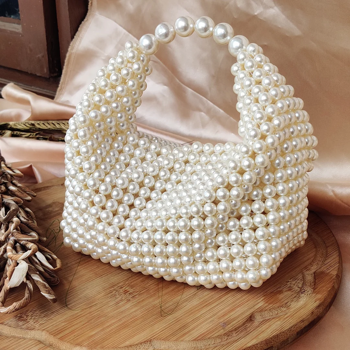 Classic Faux Pearl Handbag