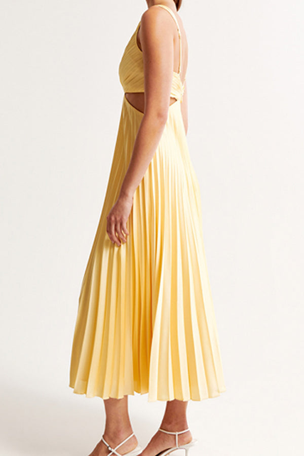 Adele - Pleated Loose Midi Dress