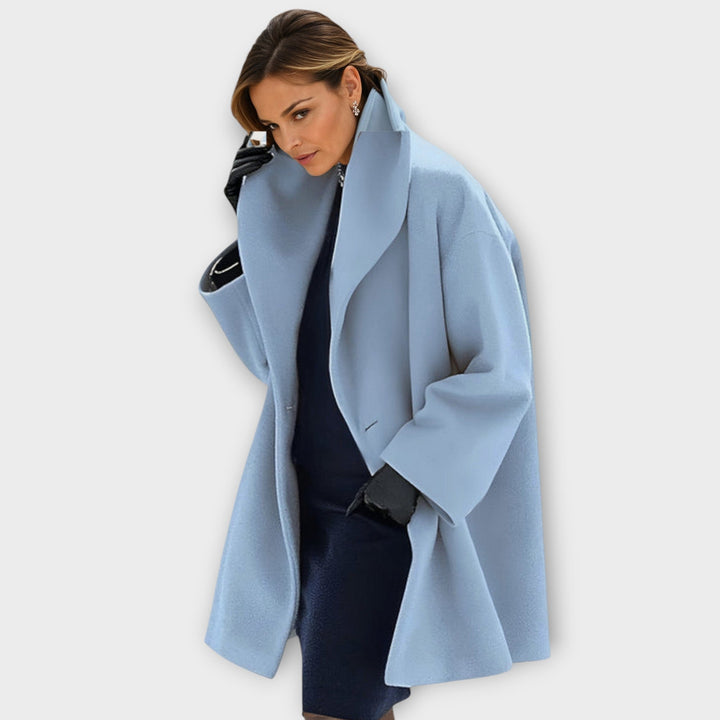 Women’s Oversized Lapel Coat | Long