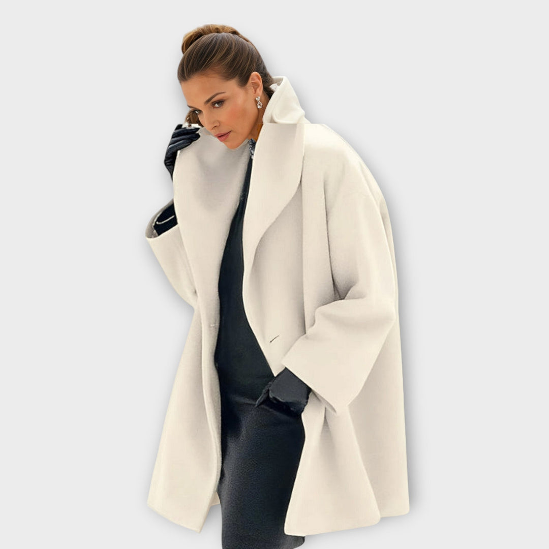 Women’s Oversized Lapel Coat | Long